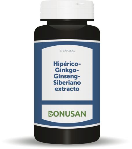 Hyperico-Ginkgo-Siberian Ginseng Extract 90 Capsules