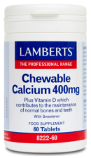 Chewable Calcium 400mg with Vitamin D and Lemon Flavor