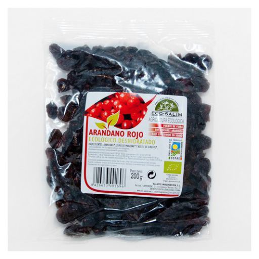 Organic Red Cranberry without Dehydrated Sugar 200 gr