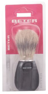 Boar shaving brush, soft touch handle