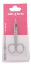 Chromeplated manicure scissors, curved tip