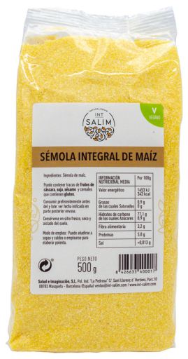 Whole Wheat Semola Corn 500 Gr