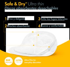 Safe & Dry Disposable Nursing Pads