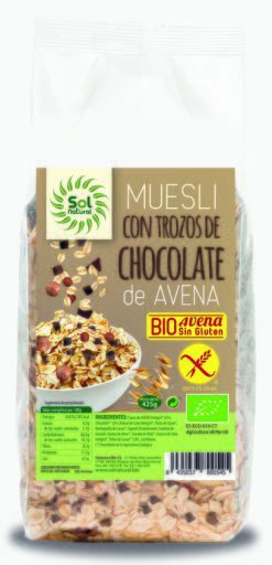 Chocolate Oat Muesli Gluten Bio 425 gr