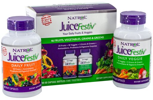 Juicefestiv Daily Fruits &amp; Veggie 60 + 60 Capsules