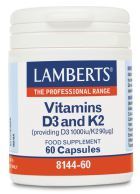 Vitamin D3 1000 IU and K2 90 60 Capsules