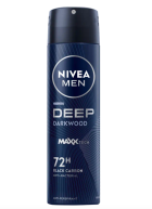 Men Deep Darkwood Black Carbon Spray 150 ml