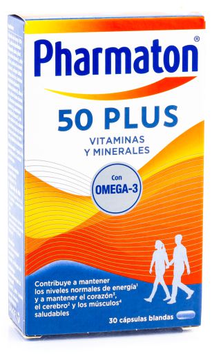 Vitamins and Minerals 50 Plus 30 Capsules