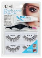 Deluxe Pack False Eyelashes Wispies Black 4 Pieces