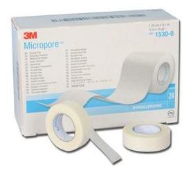 Micropore Paper Adhesive 2.5 cm x 9.1 m 12 unit box