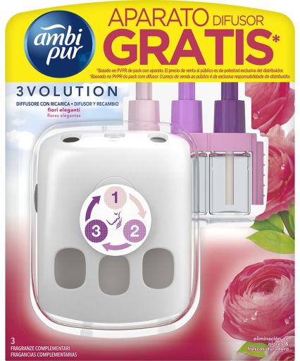 3Volution Elegant Flowers Air Freshener Refill 21 ml + Device