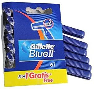 Disposable Razor Blue II 6 pcs