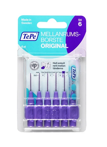 Interdental Brush 1.1 Purple 6 Units