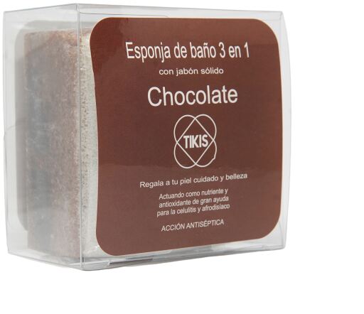 Square Sponge with Chocolate Soap 100 gr