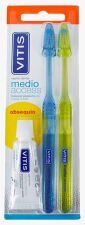 Medium Brush 2 Units + Anticaries 15 ml