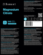 Magnesium Citrate 240 Tablets