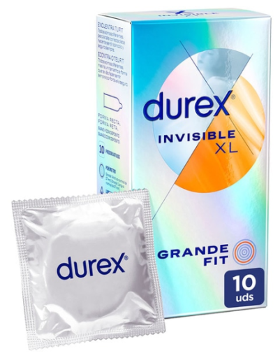 Invisible XL Ultra Thin Condoms 10 Units