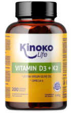 Vitamin D3-K2 With Omega 9 200 Capsules